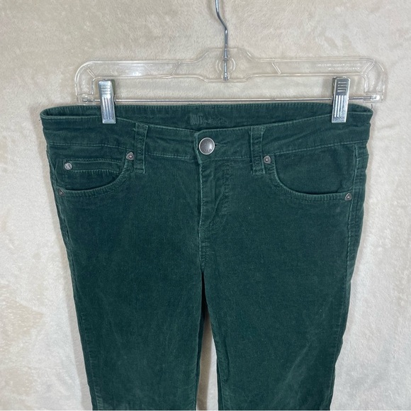 Women's Green Corduroy Jeans - Picture 6 of 9